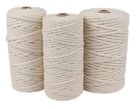 Flat braid made from natural cotton fibres with a soft texture and no inner core - ideal for handicrafts, bag handles, draw cords, and piping in furniture manufacturing.
