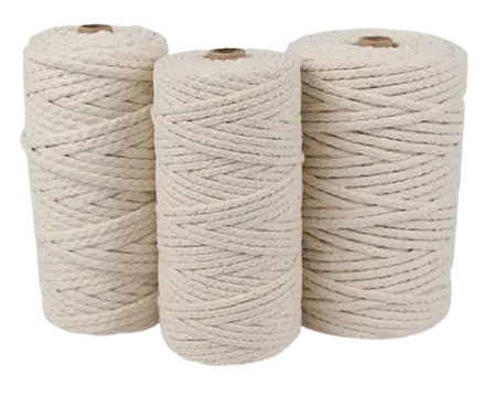 Flat braid made from natural cotton fibres with a soft texture and no inner core - ideal for handicrafts, bag handles, draw cords, and piping in furniture manufacturing.