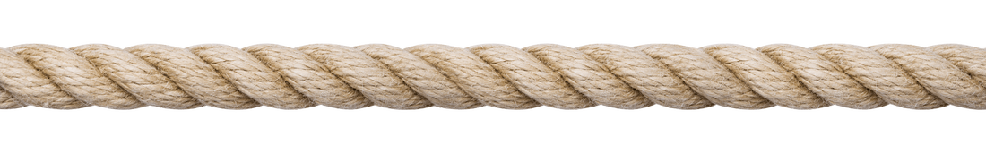 A coiled Hemptex rope made from UV-stabilized polypropylene, featuring a soft synthetic braid that mimics natural hemp. Ideal for outdoor use, crowd control, decorative rigging, and film set applications.