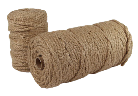 Flat braid made from 100% natural jute fibres with a rustic golden texture - biodegradable and ideal for bag handles, draw cords, handicrafts, and general-purpose binding.