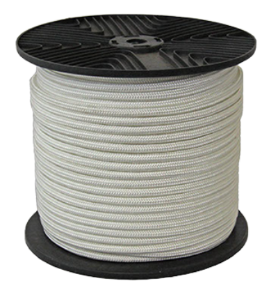 A bright-colored road marking rope made from high-tenacity polyester, featuring a round braided construction for durability and visibility. Commonly used to mark boundaries on roads, construction sites, and event zones. Designed to withstand outdoor conditions and provide clear visual separation.